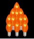 Set of 13 Orange Replacement C7 Light Bulbs