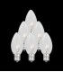 Set of 7 Replacement Clear C7 Light Bulbs