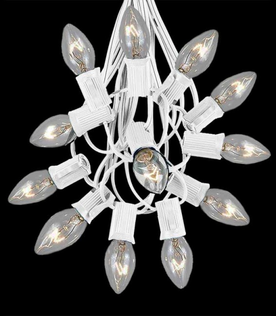 White Light String, Clear Bulbs