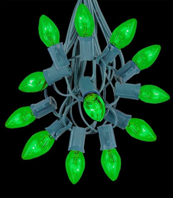 Green Light String, Green Bulbs