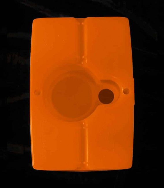 View of Orange Luminary bottom