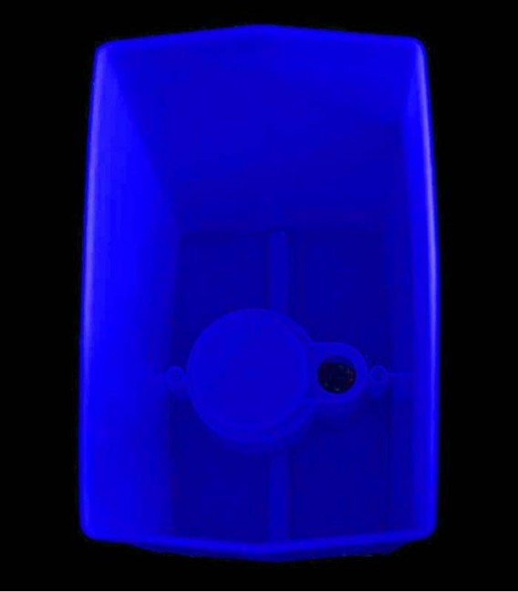View looking inside Blue Luminary