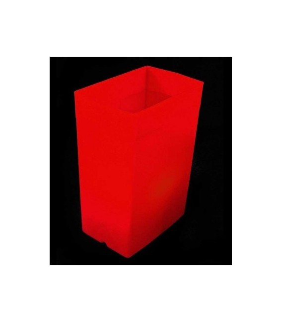 Red Luminary with Red Light Bulb