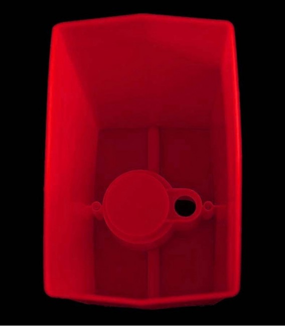 View looking inside Red Luminary