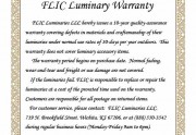 FLIC Upgrades Luminaries from a 5-year to 10-year Warranted Product!